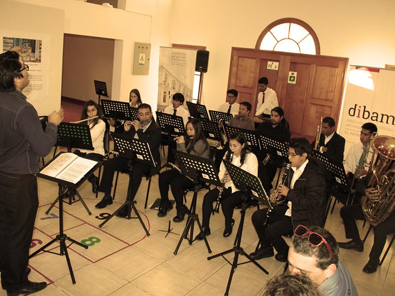 Presentación de la Banda de la Academia de Música Pedro Aguirre Cerda de La Serena.