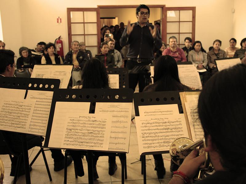 Presentación de la Banda de la Academia de Música Pedro Aguirre Cerda de La Serena.